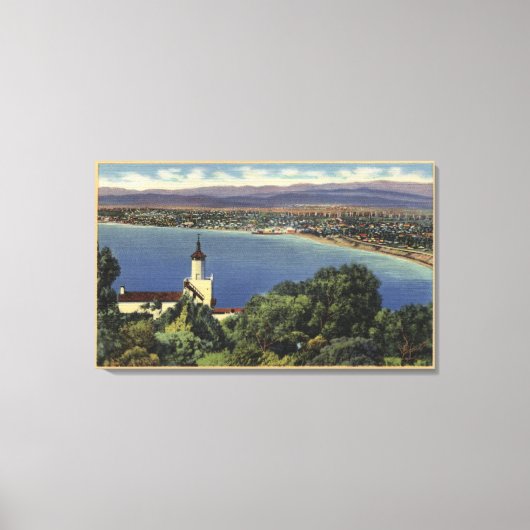 レドンド&エルモザビーチの表示 キャンバスプリント (正面)