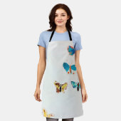 レドン五蝶 エプロン (着用した状態)