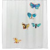 レドン五蝶 シャワーカーテン (正面)