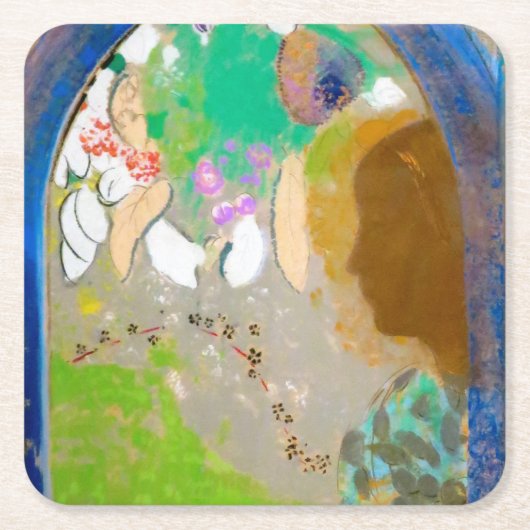 レドン・ウィンドンの女 スクエアペーパーコースター (正面)