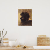 レドン – 水または神秘主義者のオルフェウスの頭 ポスター (キッチン)