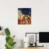 レドン – 赤いスフィンクス ポスター (ホームオフィス)