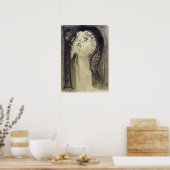 レドン – Woman And Serpent 1890 ポスター (キッチン)