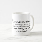 レナード・コーエンの引用文のマグ コーヒーマグカップ (正面右)