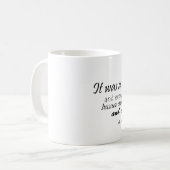 レナード・コーエンの引用文のマグ コーヒーマグカップ (正面左)