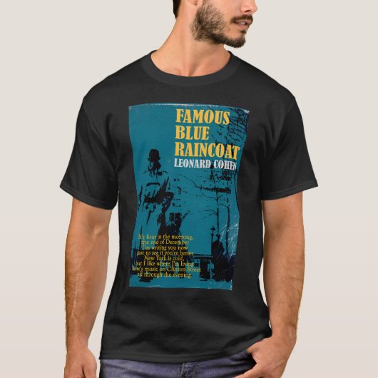 レナード・コーエン フェイマス・ブルー・レインコート Tシャツ (正面)