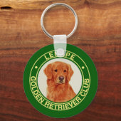 レナープゴールデンレトリエバークラブキーチェーン キーホルダー (正面)