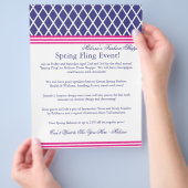 レナ名門私立校風の格子 チラシ (手)