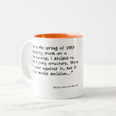 レニのブランドの知恵- WWLDか。 ツートーンマグカップ (正面左)