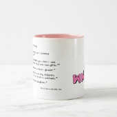 レニのブランドの知恵- WWLDか。 ツートーンマグカップ (中央)