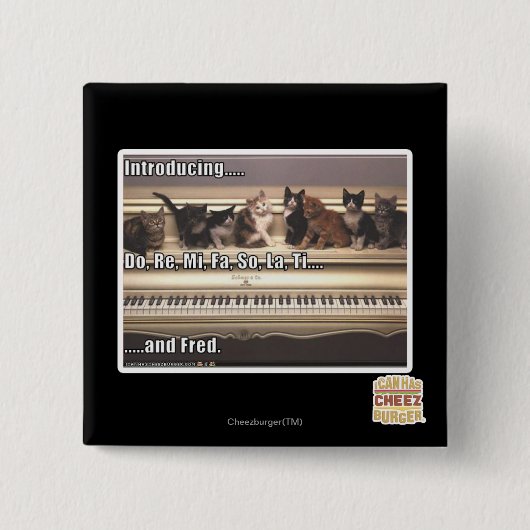 、レニウム、Mi、Faは、そう、La、チタニウム、フレッド 缶バッジ (正面)