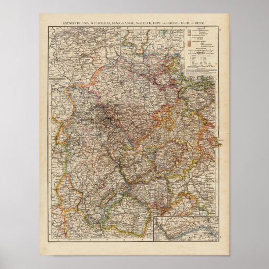 レニッシュ・プロイセン、ウェストファリア、ヘッセ・ナッソー ポスター (正面)