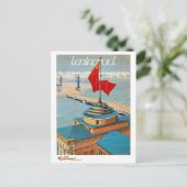 レニングラード USSR ヴィンテージポスター 修復済み ポストカード (スタンド正面)