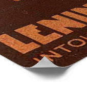 レニングラードUSSRソ連ロシアロシアの旅行 ポスター (角)