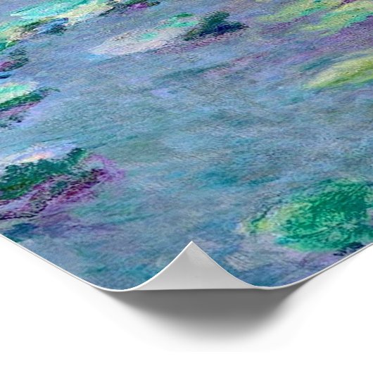 レニンフェアスウォーターリライスインプレッションファインアート ポスター (角)