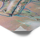 レニーによるドラゴンと蝶ファンタジーアートのポスター ポスター (角)