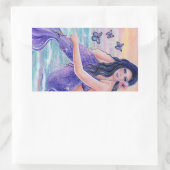 レニーによるマエバトのロピカルなマーメイド海のシール 長方形シール (バッグ)