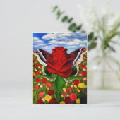 レニー雲によるバラの海 ポストカード (スタンド正面)