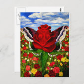 レニー雲によるバラの海 ポストカード (正面/裏面)