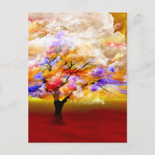 レニー雲によるバラの海 ポストカード (正面)