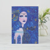 レニー・ラボイエによる金ゴールドアクセント付きサファイアマーメイド シーズンカード (スタンド正面)