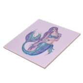 レニー・ラヴォワによるマーメイドのクリスタルアート タイル (側面)