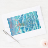 レニー・ラヴォワによる人魚の海の妖術 長方形シール (封筒)