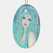 レニー・ラヴォワによる海の芸術とマーメイド1 セラミックオーナメント (左)