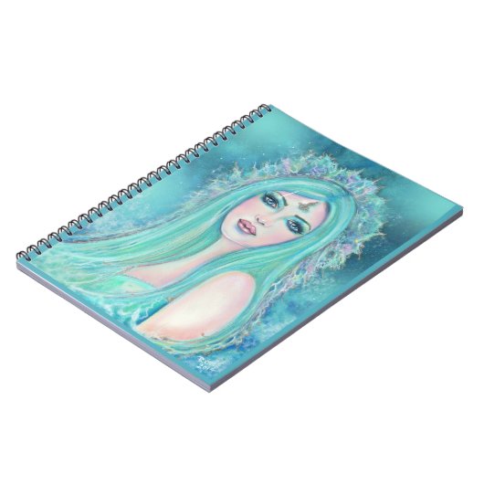 レニー・ラヴォワによる海の芸術とマーメイド1 ノートブック (左側)