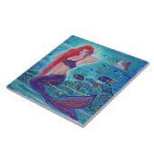 レニー・ラヴォワによる魚アートのマーメイド タイル (側面)