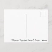 レニー・ラヴォワによる鳥と「リアーノン」女神 ポストカード (裏面)