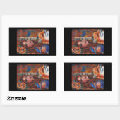 レニー・ラヴォワによる鳥と「リアーノン」女神 長方形シール (シート)