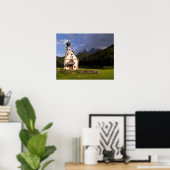 レヌイという美しい孤立した孤独な教会 ポスター (ホームオフィス)