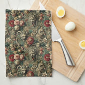 レネガ🩸ードの収穫 – ゴシックビクトリアン キッチンタオル (四つ折り)