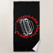 レネゲードマフィアクルービーチタオル ビーチタオル (正面)