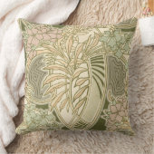 レネボークレアズアールヌーボーフラワーデザイン クッション (ブランケット)