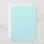 レネーによるベビーシャワーの招待状 青い人魚 招待状 (裏面)