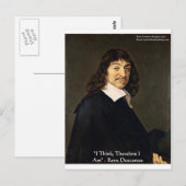 レネ・デカルト考え「そう」ギフト&カード ポストカード (正面/裏面)