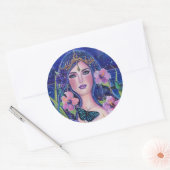 レネ・ラヴォワによるハミングバードとガイアの女神 ラウンドシール (封筒)