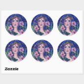 レネ・ラヴォワによるハミングバードとガイアの女神 ラウンドシール (シート)