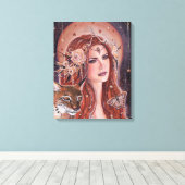 レネ・ラヴォワのリンクスとフレヤの女神 キャンバスプリント (インサイチュ (ウッドフロア))