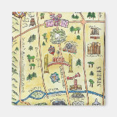 レノの地図 マグネット (正面)