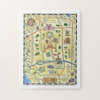 レノの手描きの地図のパズル ジグソーパズル