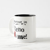 レノの誰か ツートーンマグカップ (正面左)