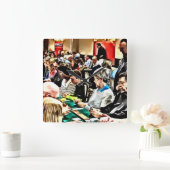 レノクリベッジ時計 スクエア壁時計 (ホーム)