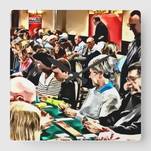 レノクリベッジ時計 スクエア壁時計 (正面)