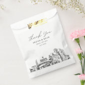 レノズス結婚カイラインダウンタパーソナライズされたウン フェイバーバッグ (封をした状態)