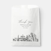 レノズス結婚カイラインダウンタパーソナライズされたウン フェイバーバッグ (正面)