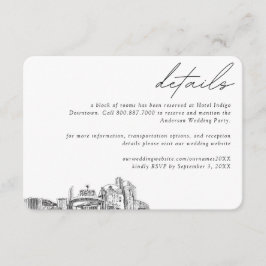 レノズホ結婚テルルームブロック詳細スモール エンクロージャーカード