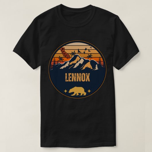 レノックス, カリフォルニア Tシャツ (デザイン正面)